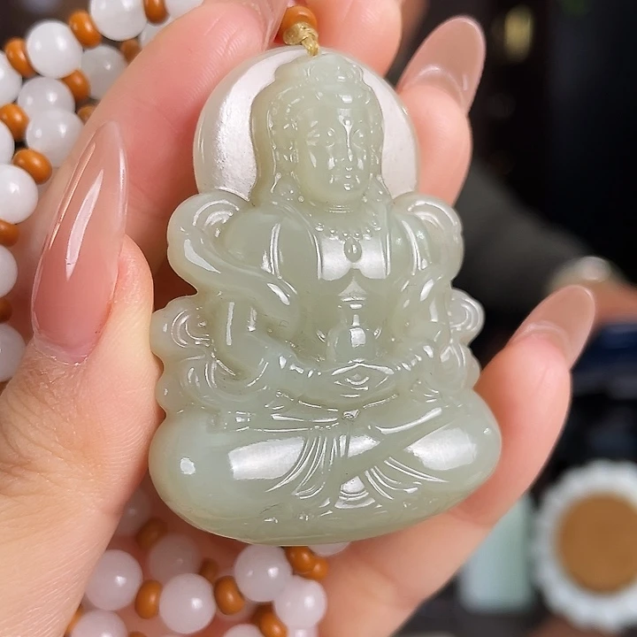 和田玉未镶嵌颈饰定制发货