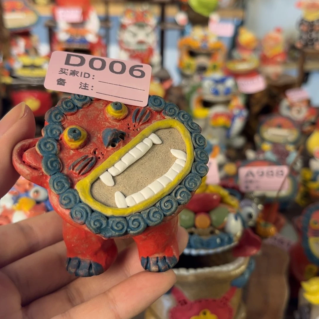 泥塑?****儿纯手工茶宠摆件