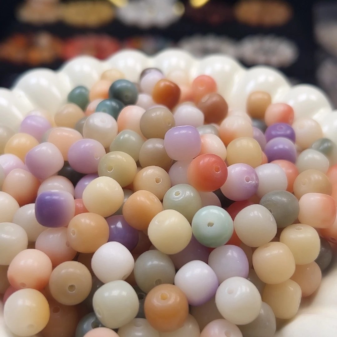 菩提根/象牙果手串卡10马卡龙桶500颗