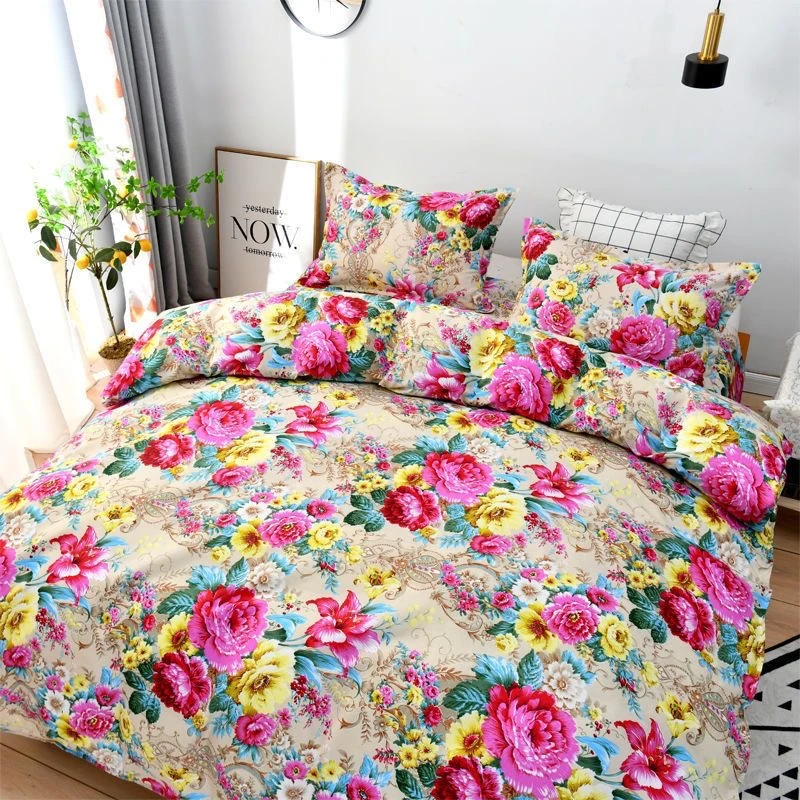 加厚家用四件套，亲肤磨毛斜纹棉，学生宿舍单人款三件套磨毛款