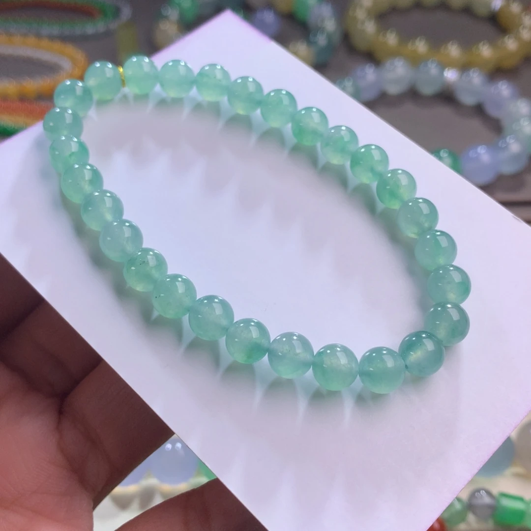 翡翠未镶嵌手链卡6.5