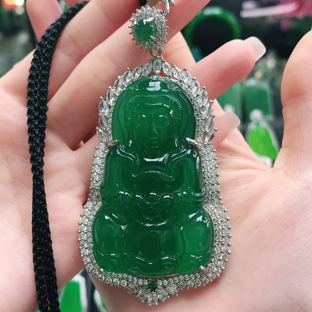 玛瑙/玉髓合金吊坠