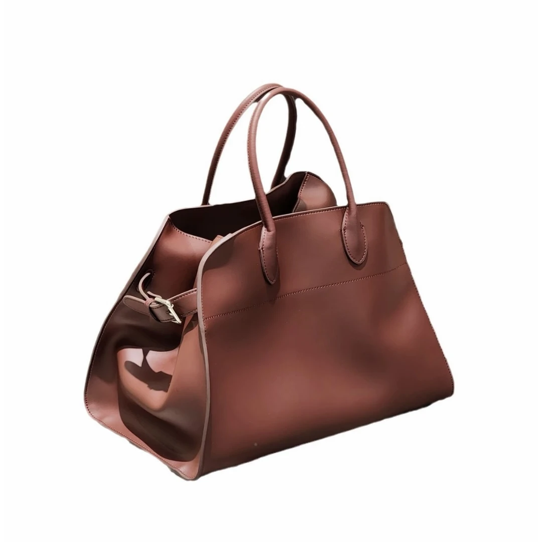 UTWU 小敏”极简主义“进口头层牛皮复古托特包UTAP1046