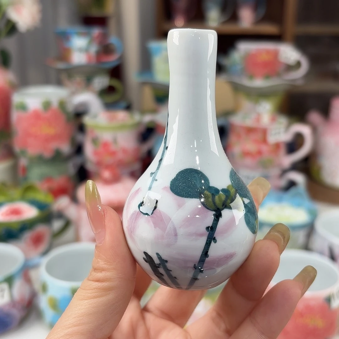 景德镇手绘高温釉下彩陶瓷茶具