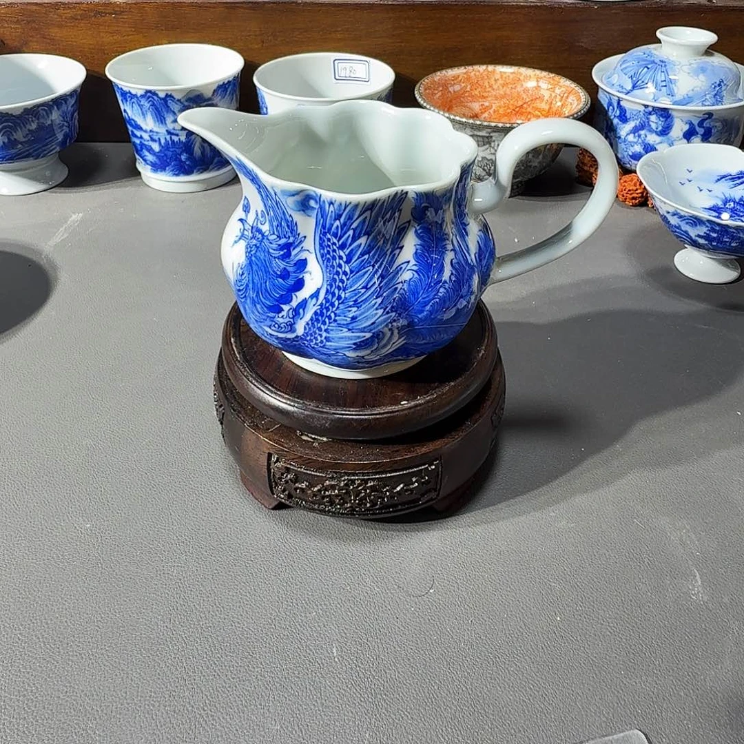 泥塑盖碗手工手绘