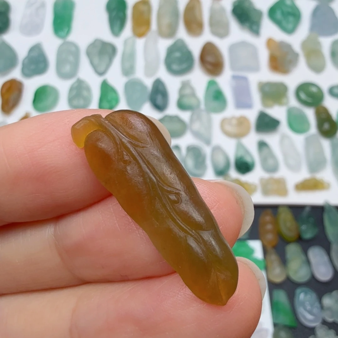 定制翡翠未镶嵌叶子