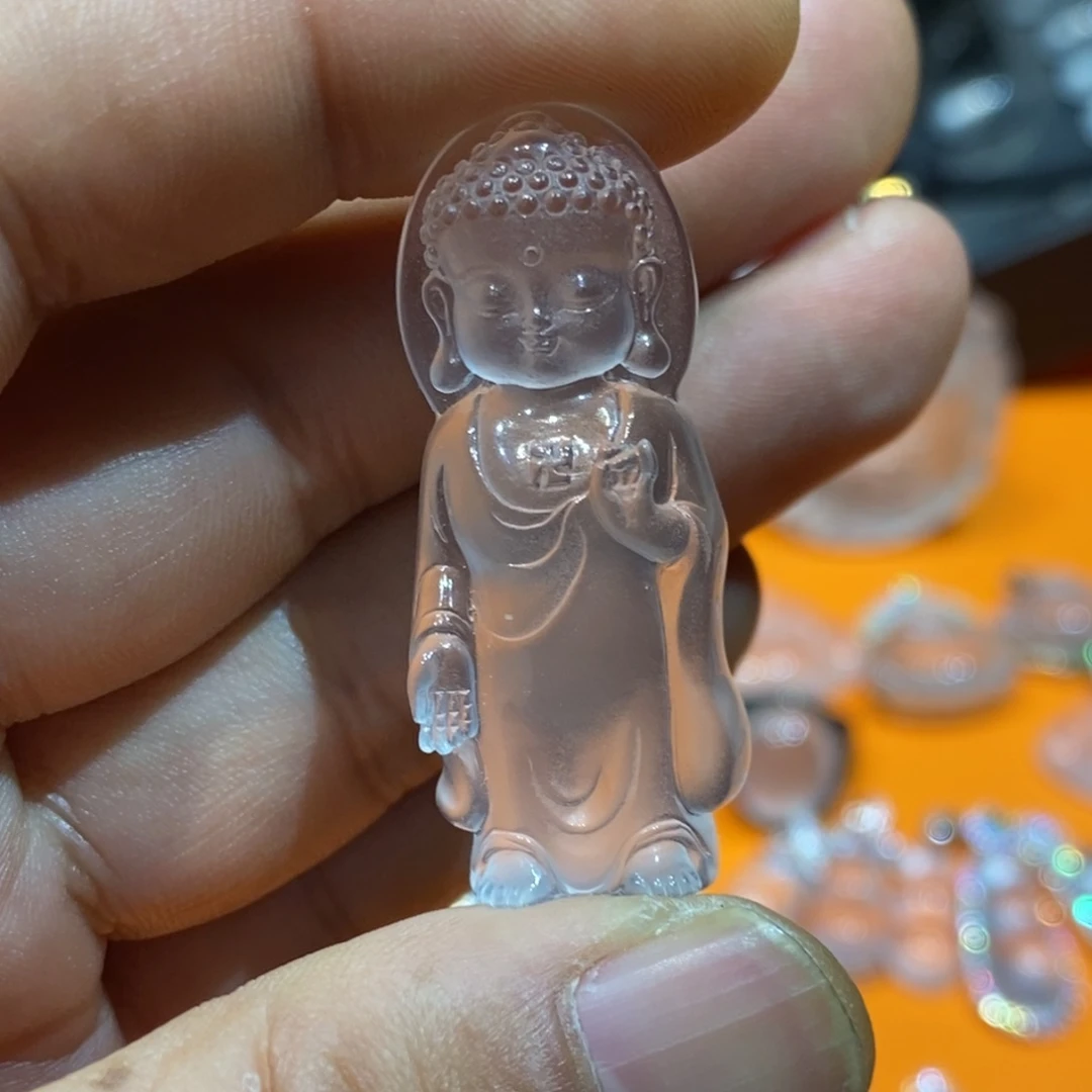 J****未镶嵌石英质玉吊坠石英质玉
