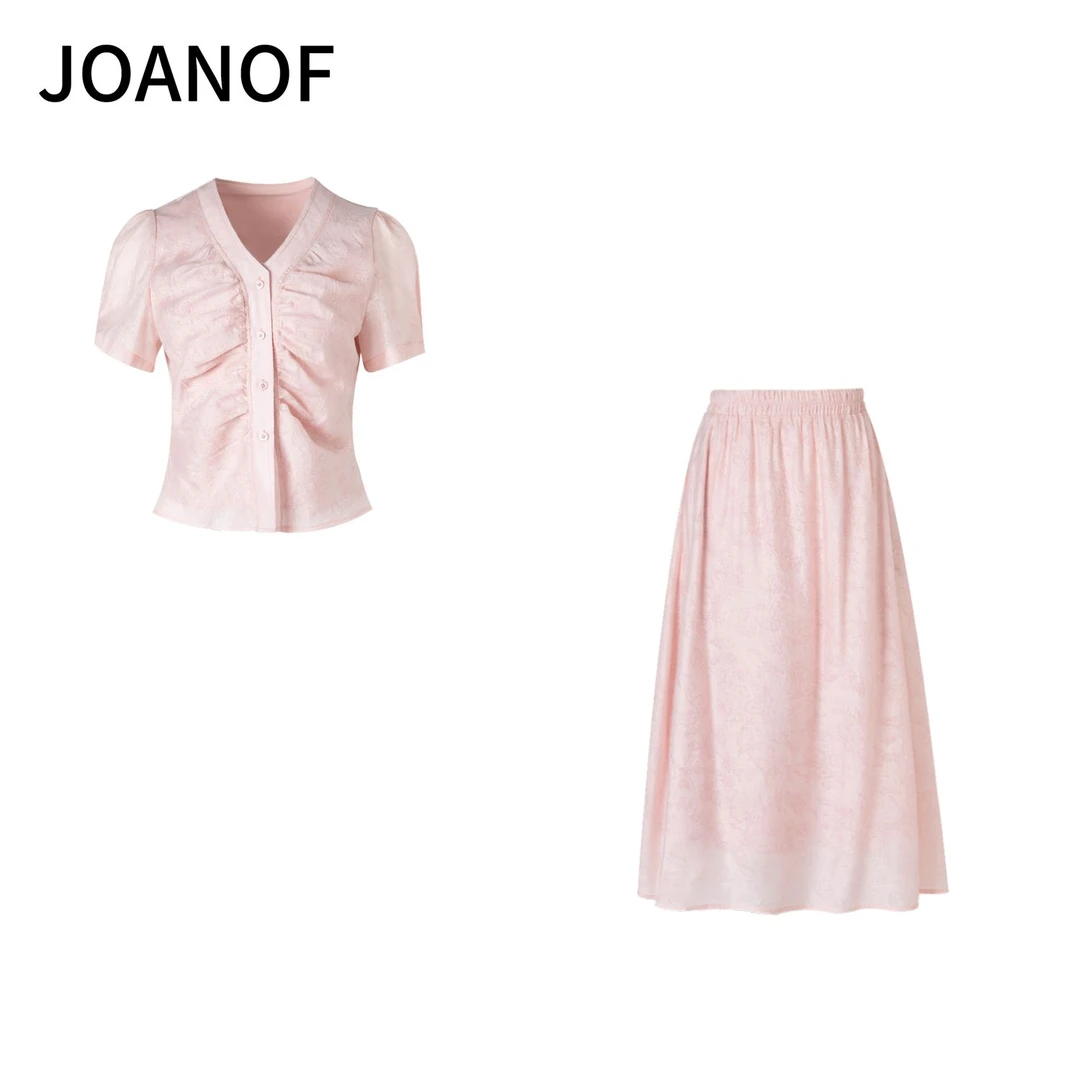 韩版休闲百搭泡泡袖夏季短袖时尚套装-C254261