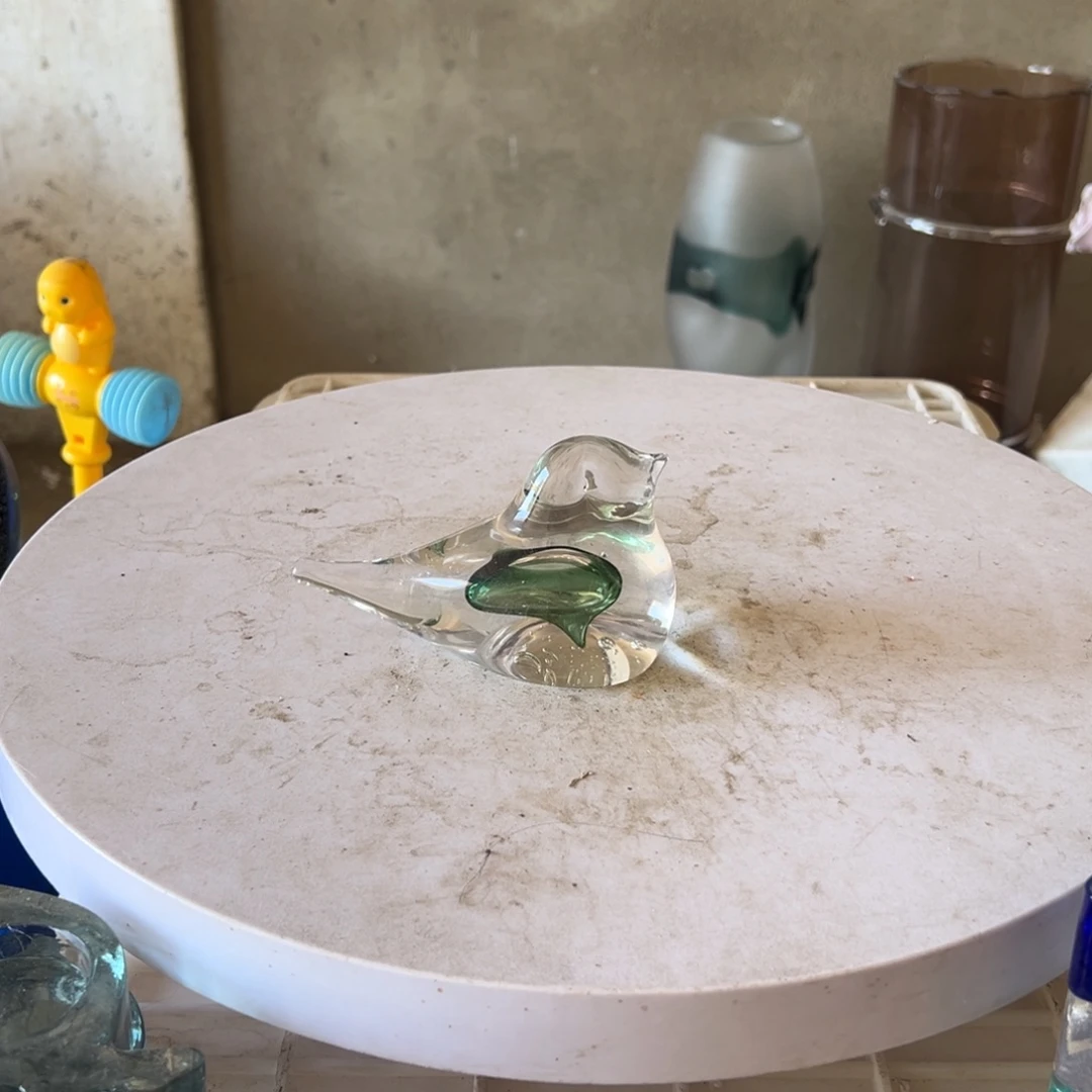 弘扬琉璃花器微瑕高度8