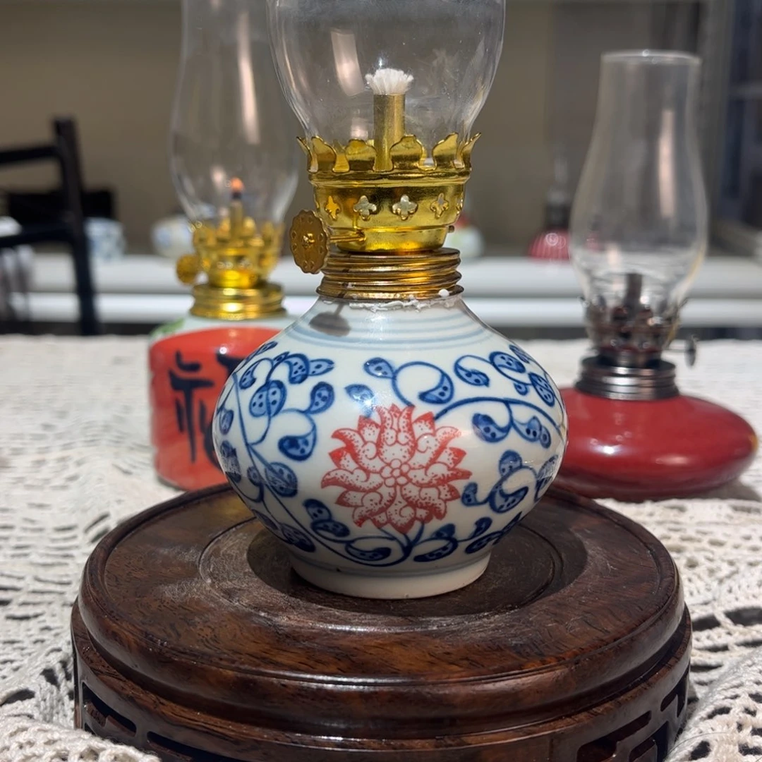 摆件景德镇陶瓷香薰灯