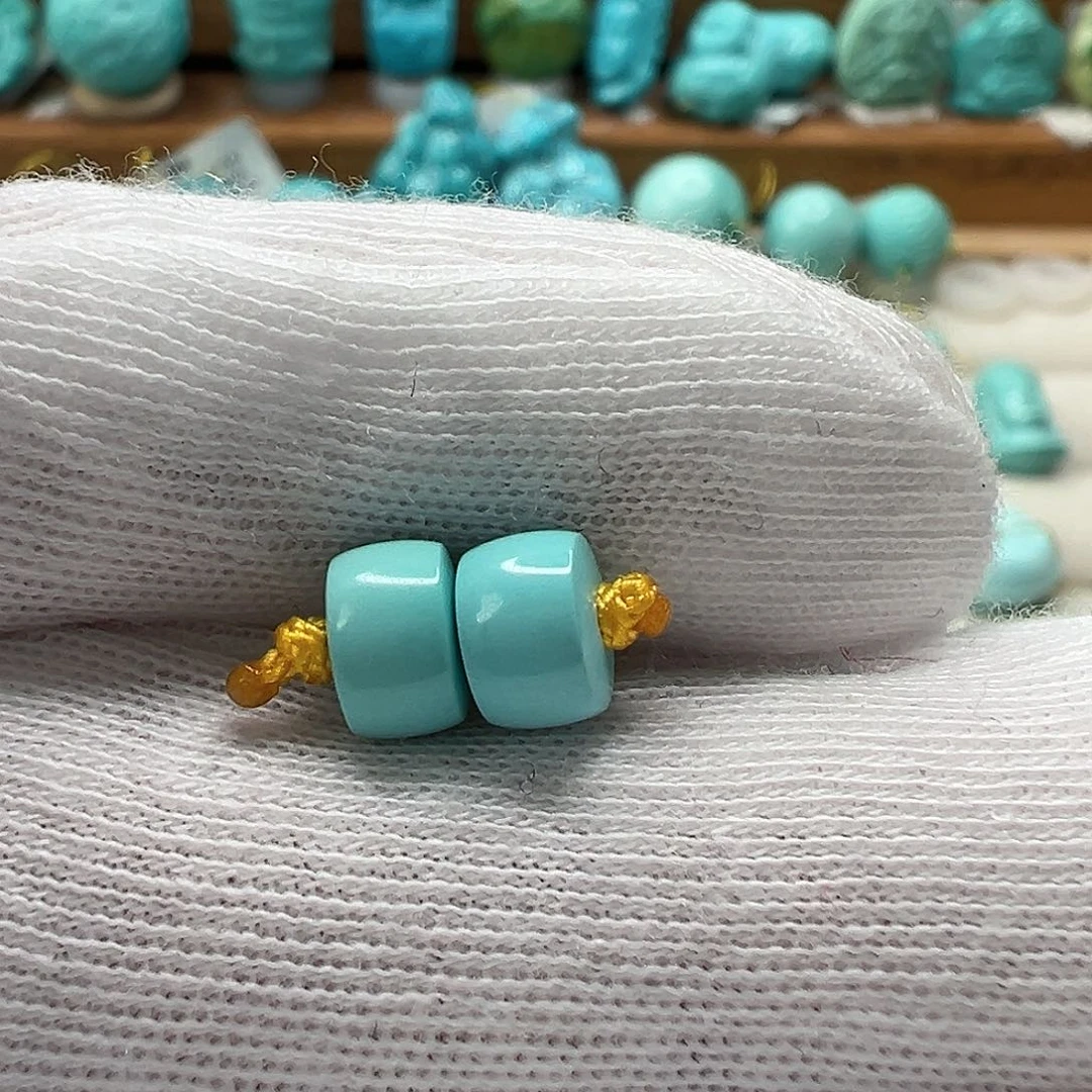 绿松石直切珠 未镶嵌