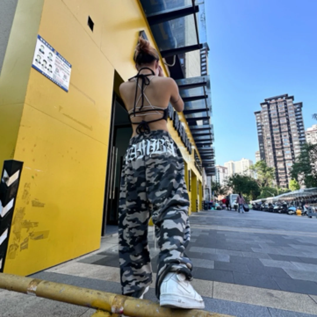 Blackmamba黑曼巴印花迷彩运动裤