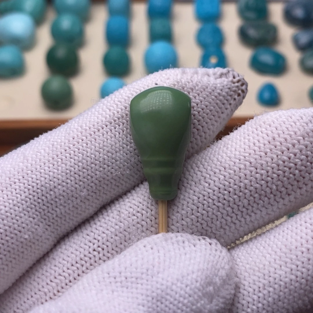 绿松石未镶嵌绿松石三通11.6