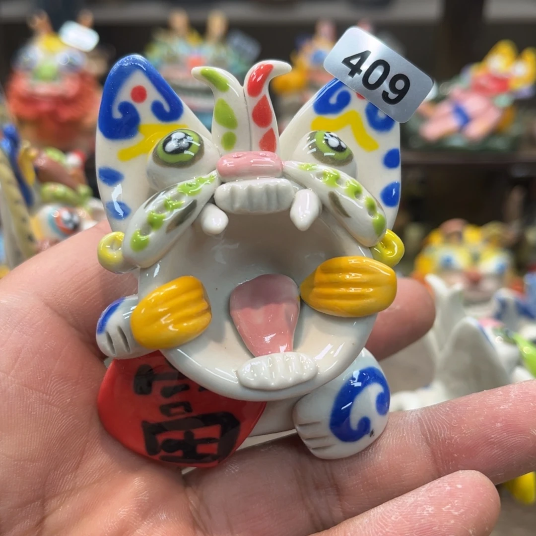 陶瓷纯手工抽象陶瓷摆件409