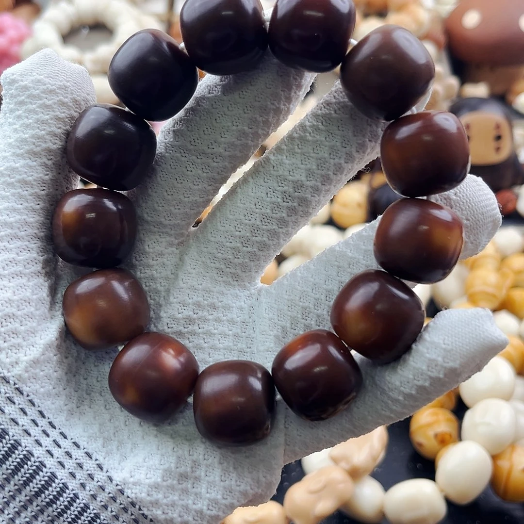 菩提根/象牙果手串老料干磨菩提