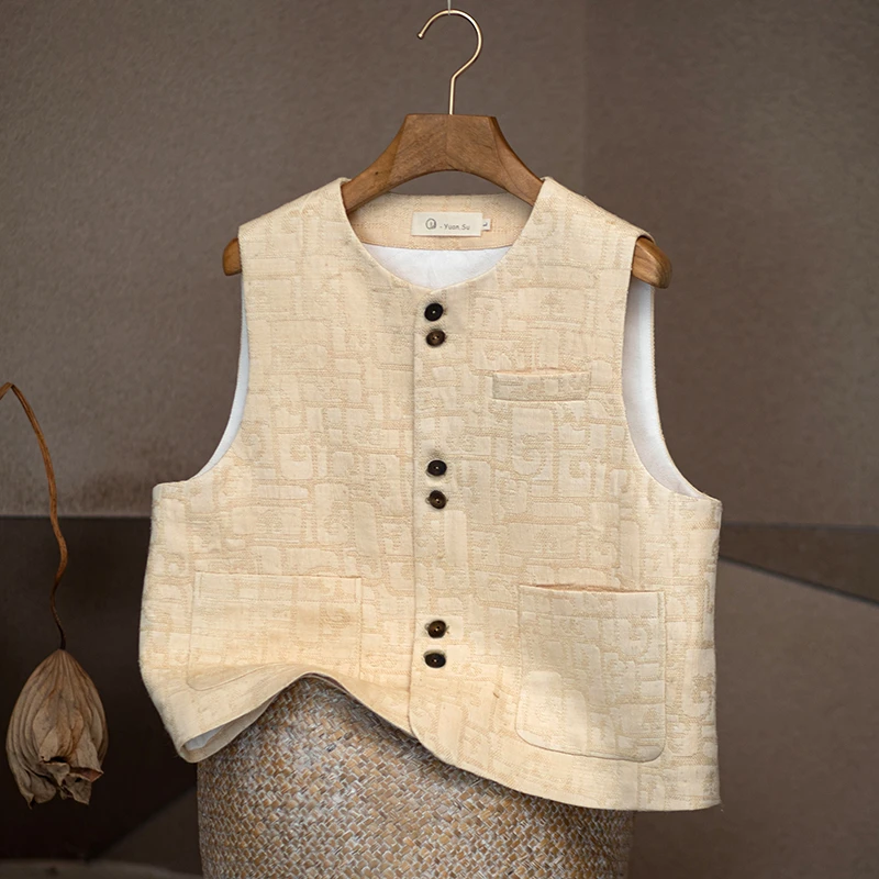 youyuansu/幽元素原创女装春秋百搭休闲马甲