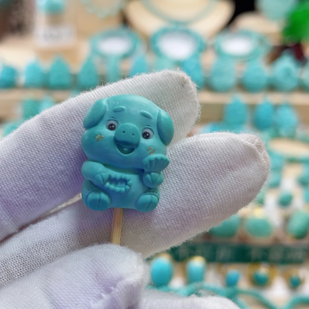 未镶嵌绿松石珠宝奇石
