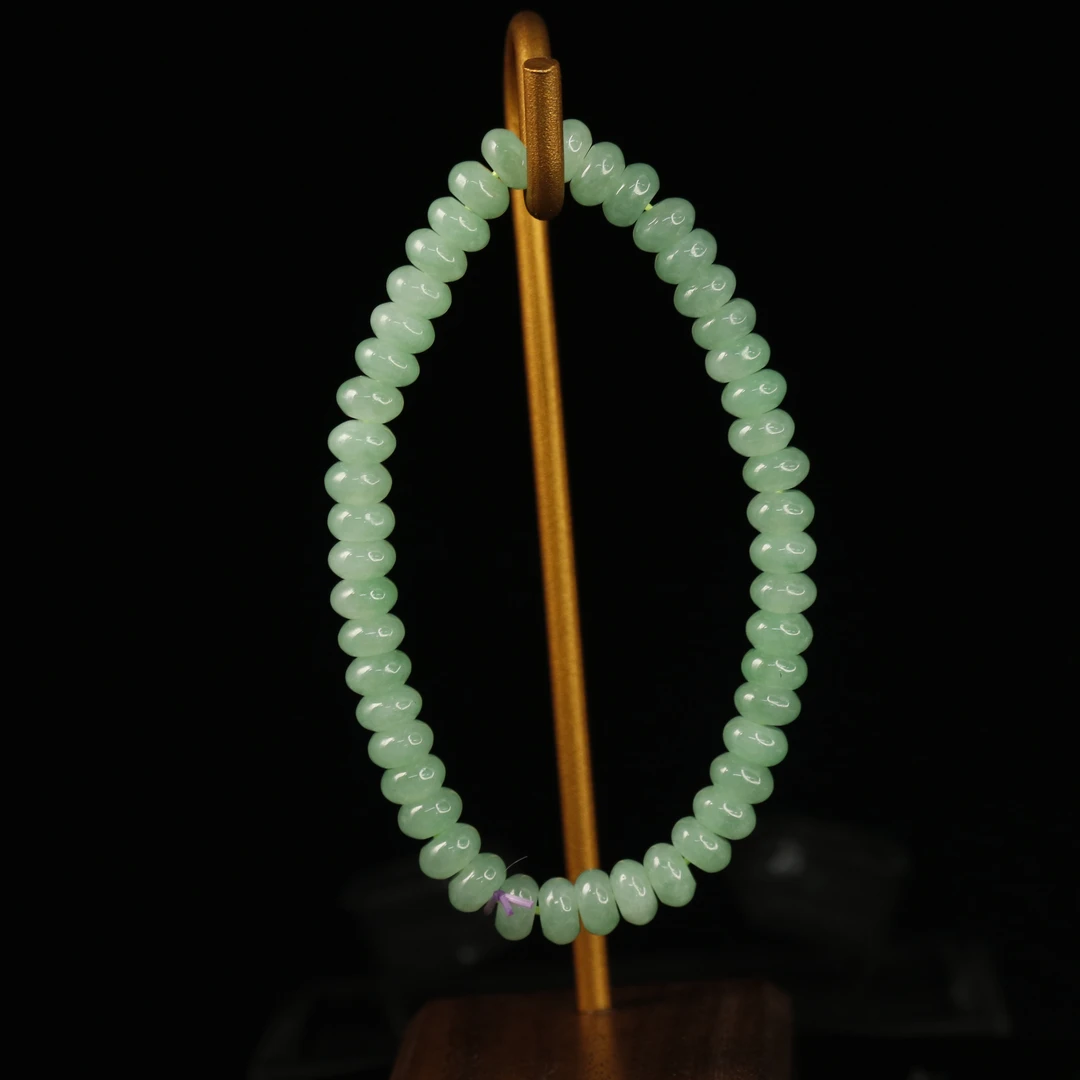 FC12天然缅甸A货绿手串/500381/保利厦门拍卖