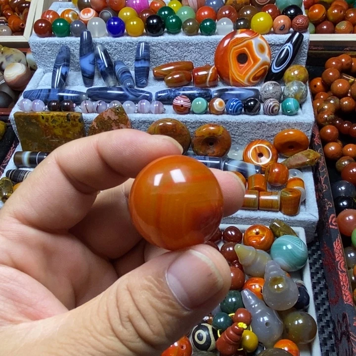 玛瑙/玉髓未镶嵌玛瑙玛瑙缠丝珠