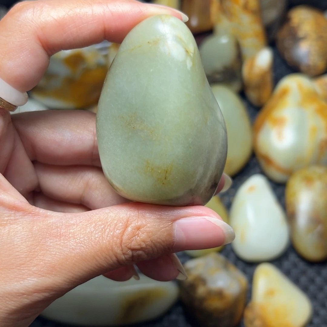 和田玉未镶嵌挂件25