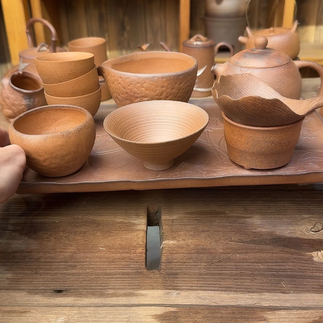 原矿老岩泥茶器系列