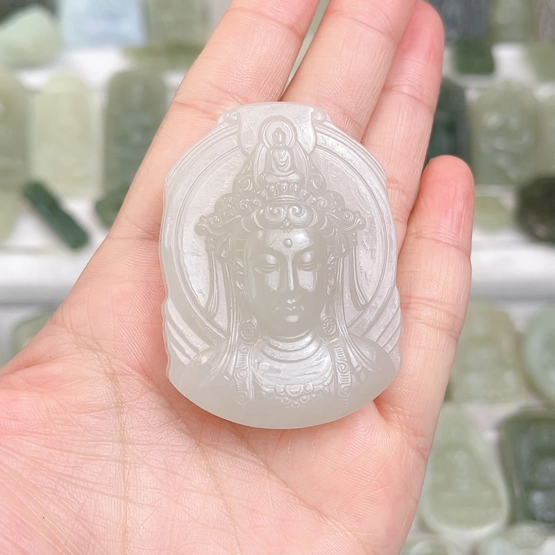 和田玉未镶嵌颈饰