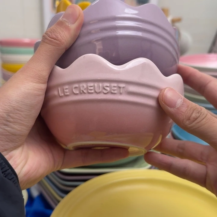 福利微瑕2个花边碗380毫升