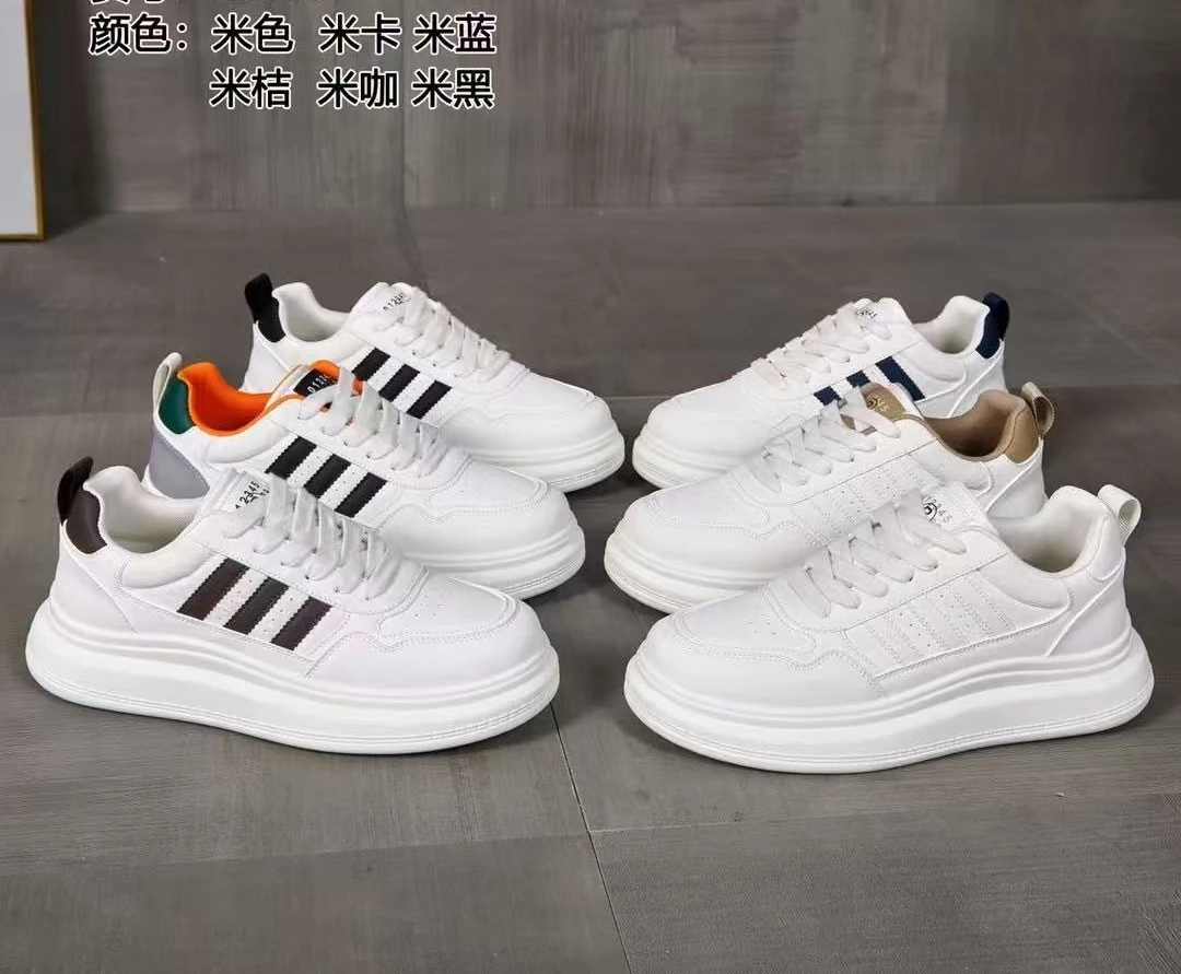 【华小姐】【男款】春夏季时尚潮流圆头平底透气百搭休闲鞋001