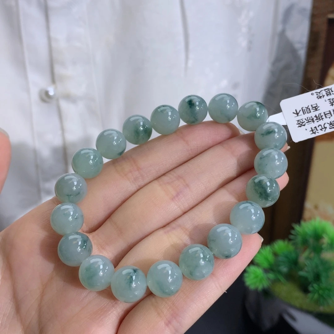 未镶嵌手串翡翠卡10冰润晴飘花