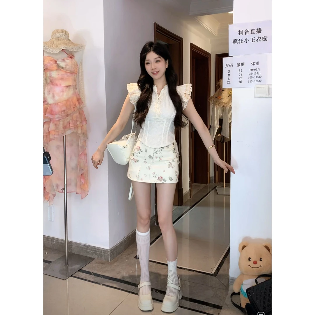 夏季围巾领不规则裙吊带连衣裙复古显瘦蕾丝小个子