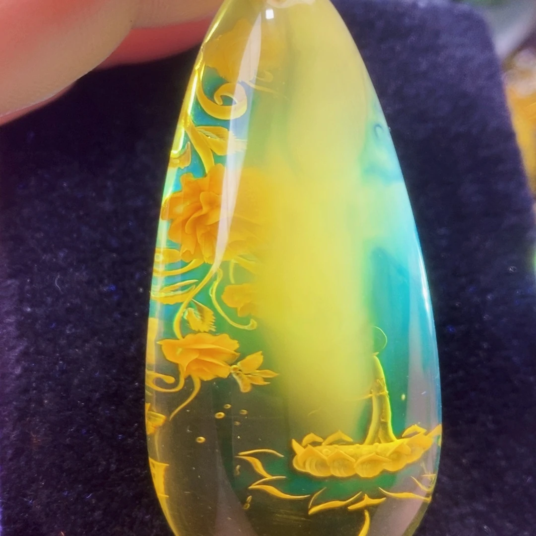 金珀未镶嵌吊坠(不含链)