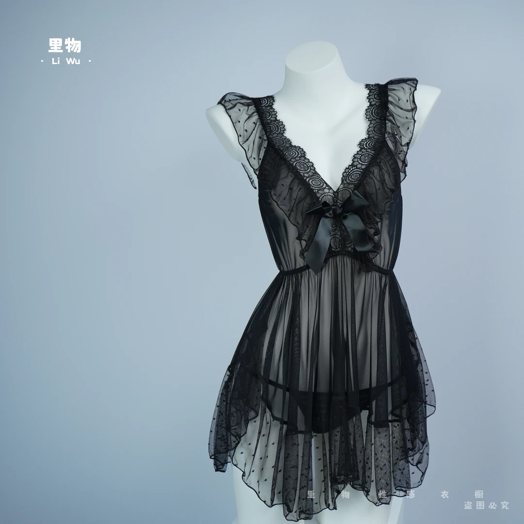 【80-170】大码性感女士显瘦睡裙纯欲吊带时尚睡裙