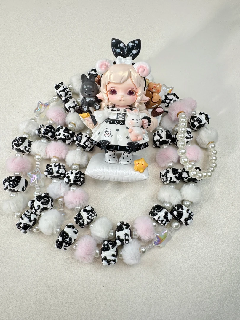 正版长短双链纯手工diy创意个性潮流背夹（明盒指定款）