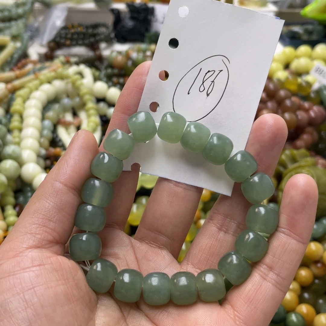 蛇纹石玉手链未镶嵌