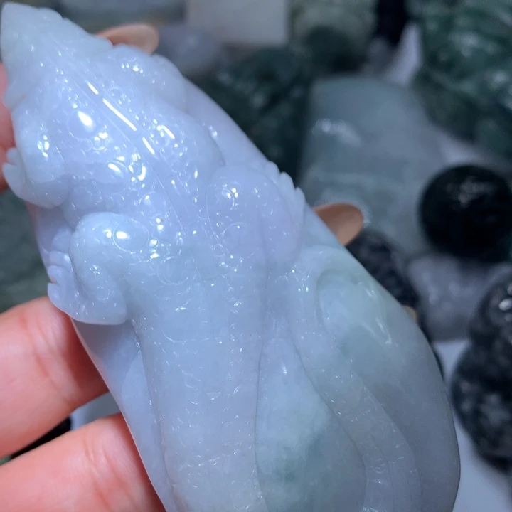 翡翠未镶嵌颈饰保真天然A货翡翠