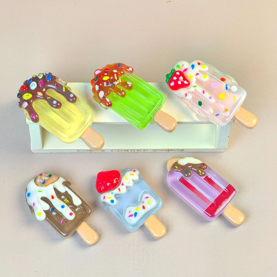 【九宫格】夏日爽口清凉大号冰棍雪糕   树脂diy摆件配件