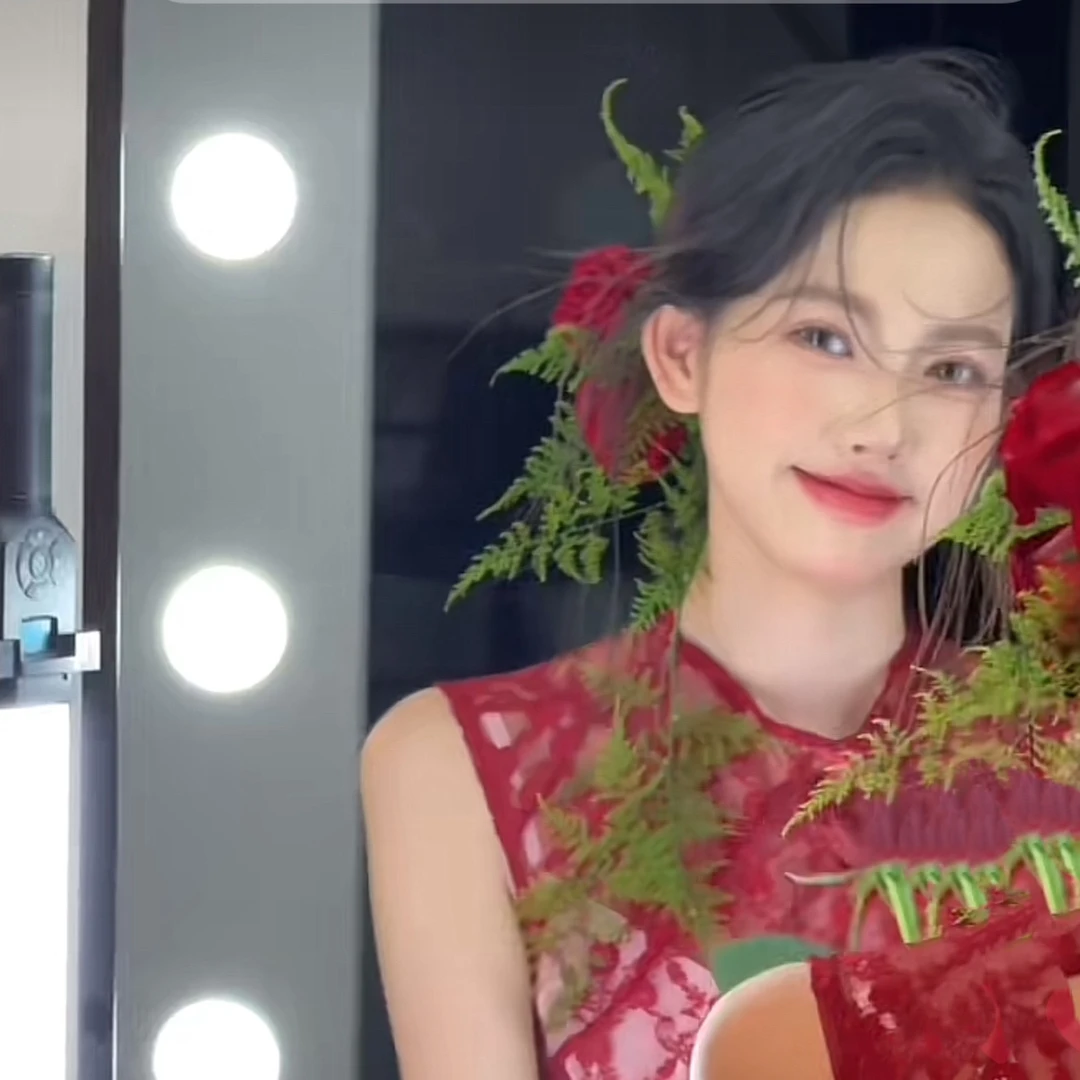 新款丝绒玫瑰花苞简约时尚结婚套装红色新娘敬酒服头饰礼服发饰品