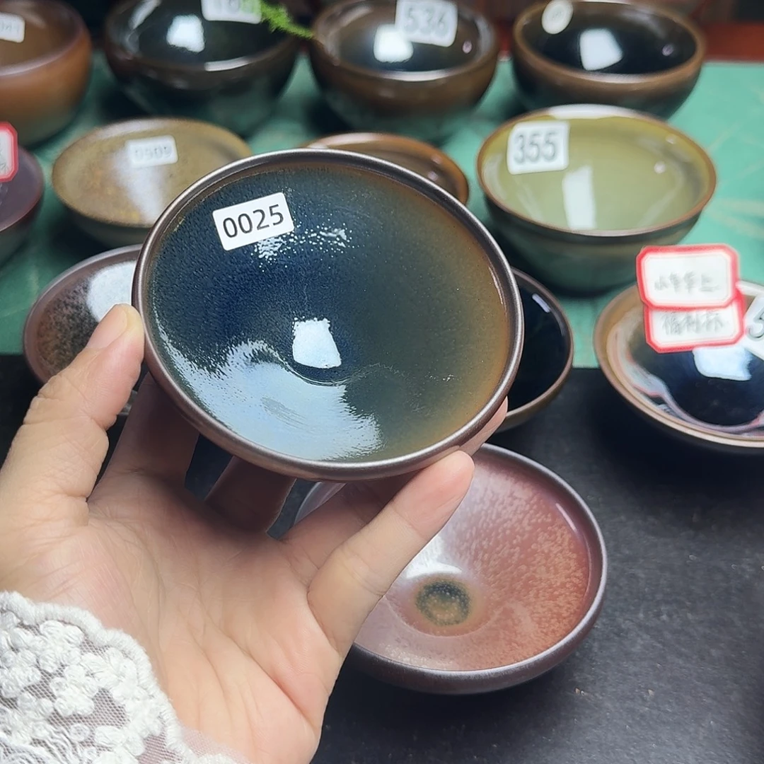 茶盏0025 灯盏柴烧手工主人杯