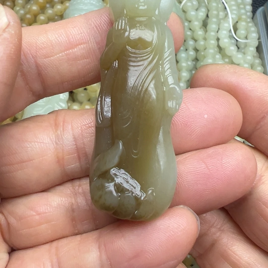 和田玉（糖玉）未镶嵌吊坠(不含链)