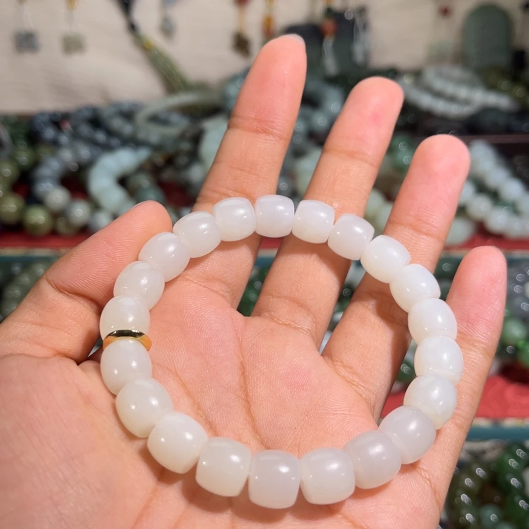 和田玉未镶嵌手链