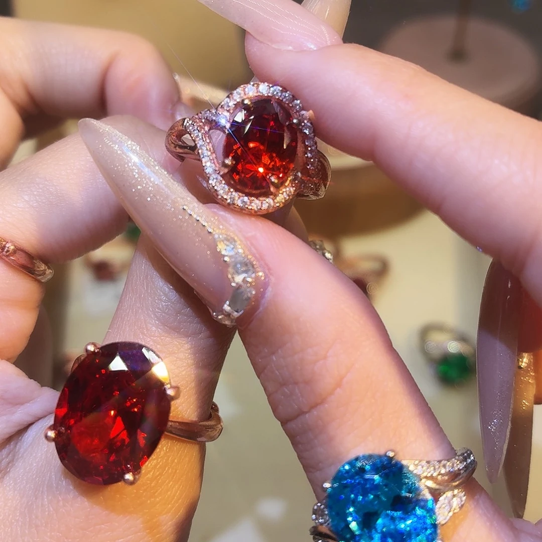 合成立方氧化锆合金海棠