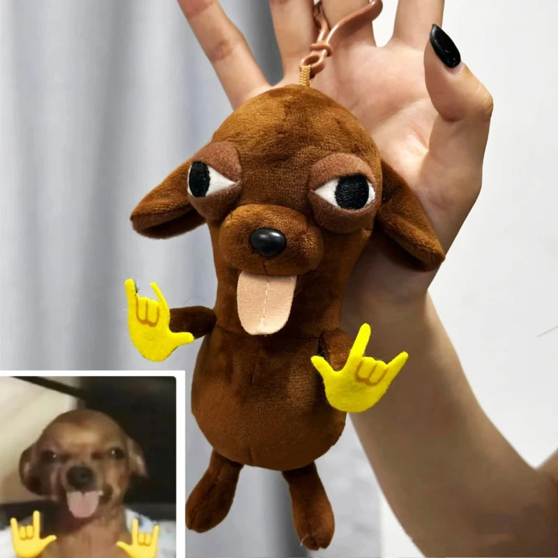Chihuahua变种吉娃娃表情包公仔抽象狗狗沙雕搞笑毛绒玩具送朋友