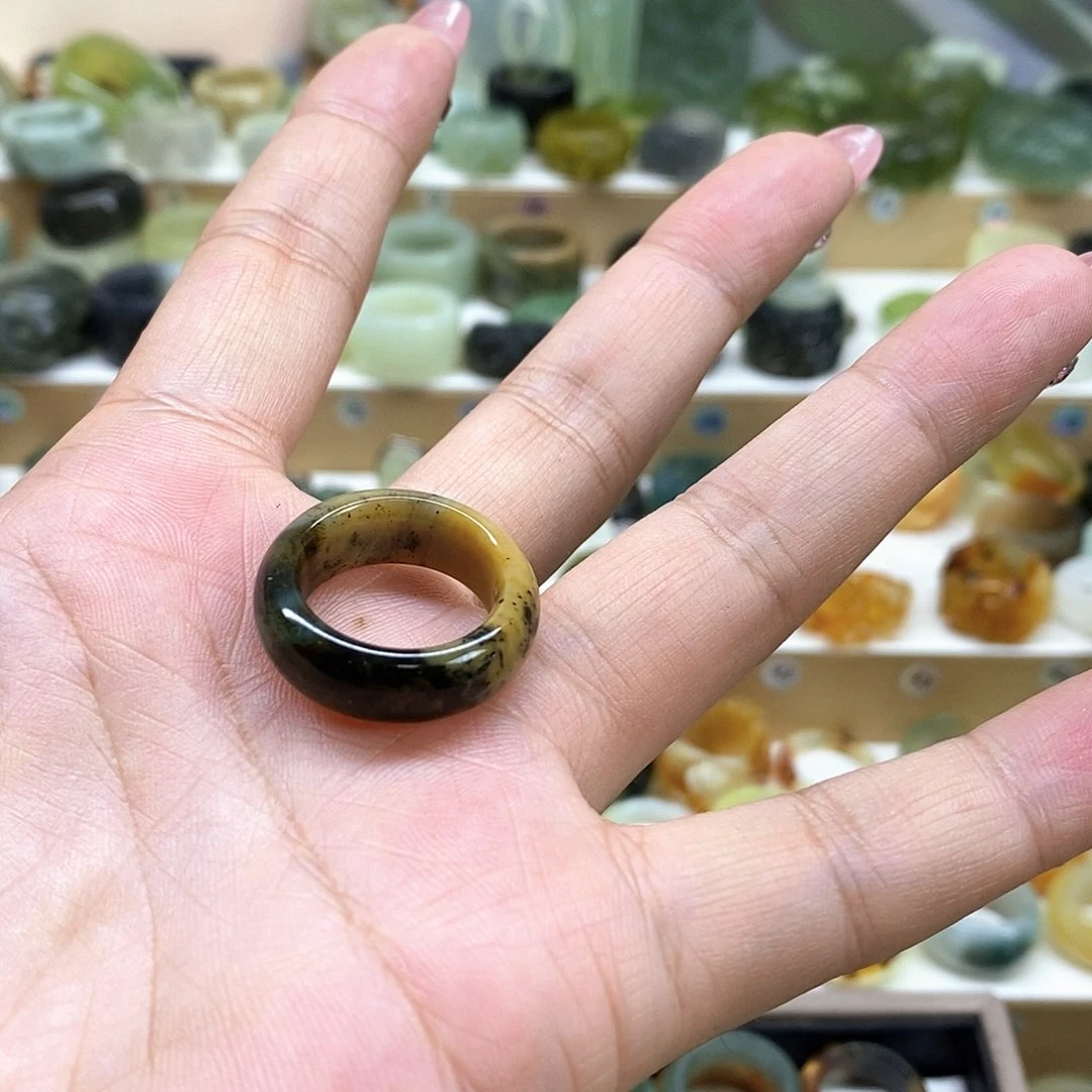 岫玉未镶嵌天然玉石@**?