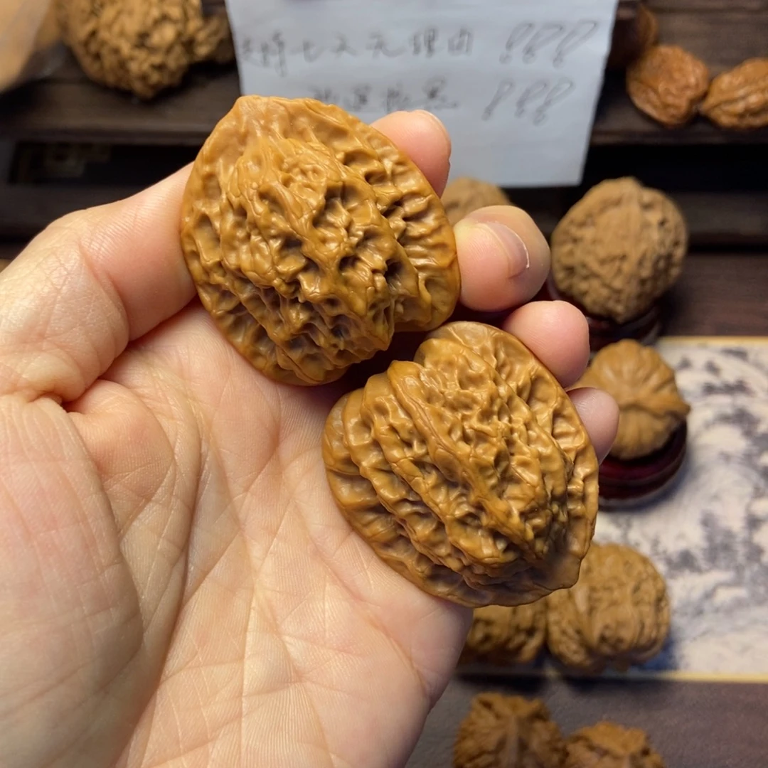 把件文玩核桃原桩佛肚39