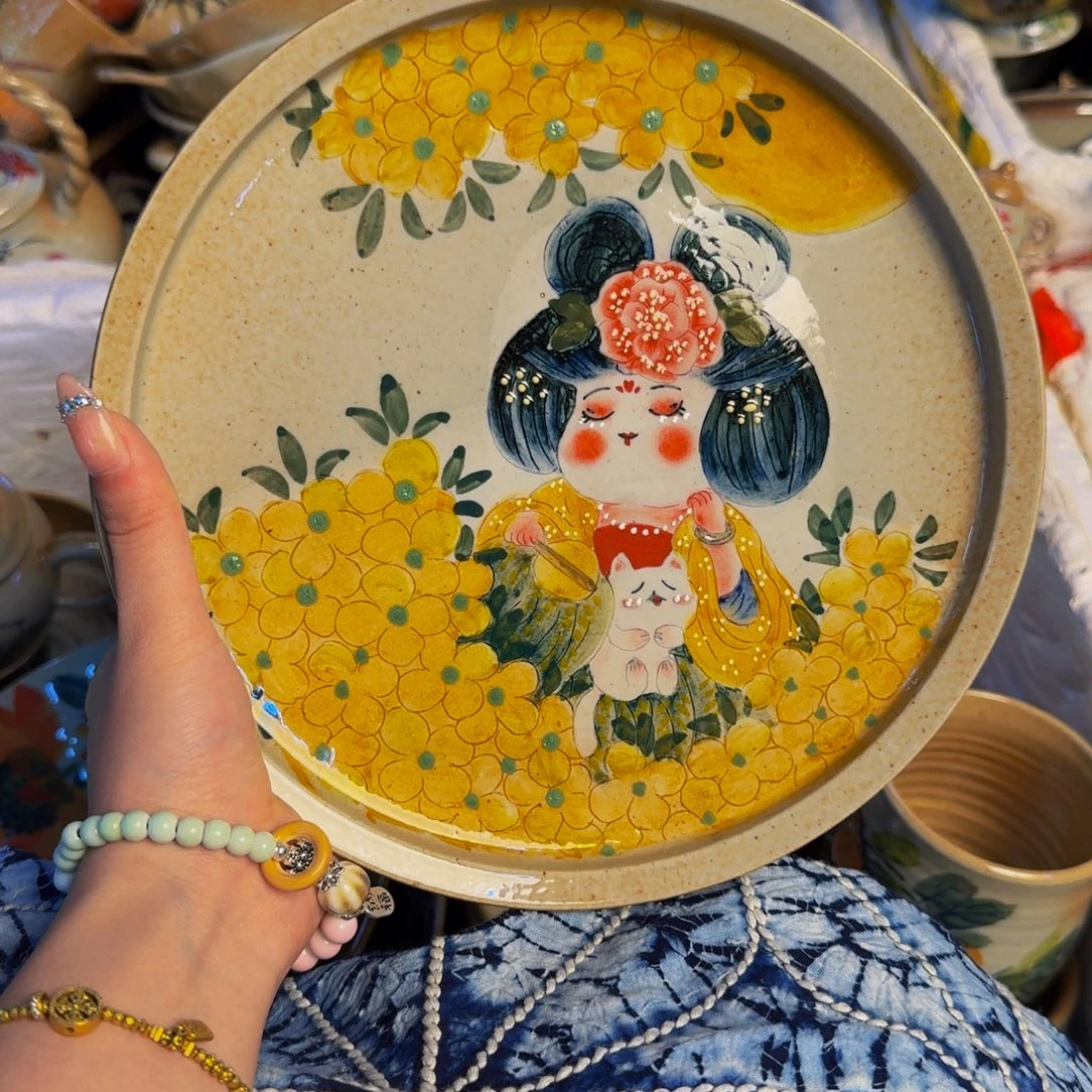 瓷片景德镇陶瓷手工手绘