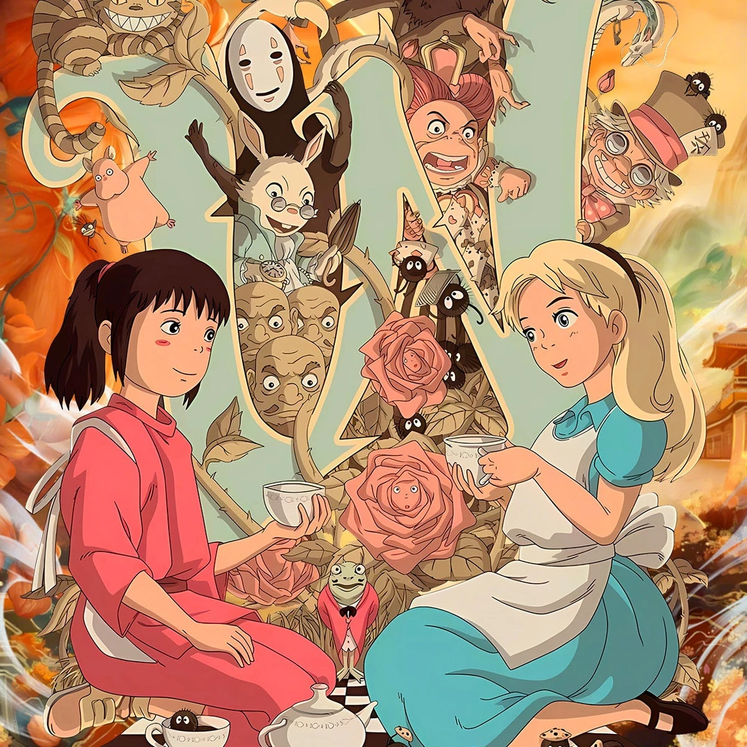 XX【吃吃】灿卡文创 宫崎骏第二弹 花涧物语 国卡二创 默认代拆