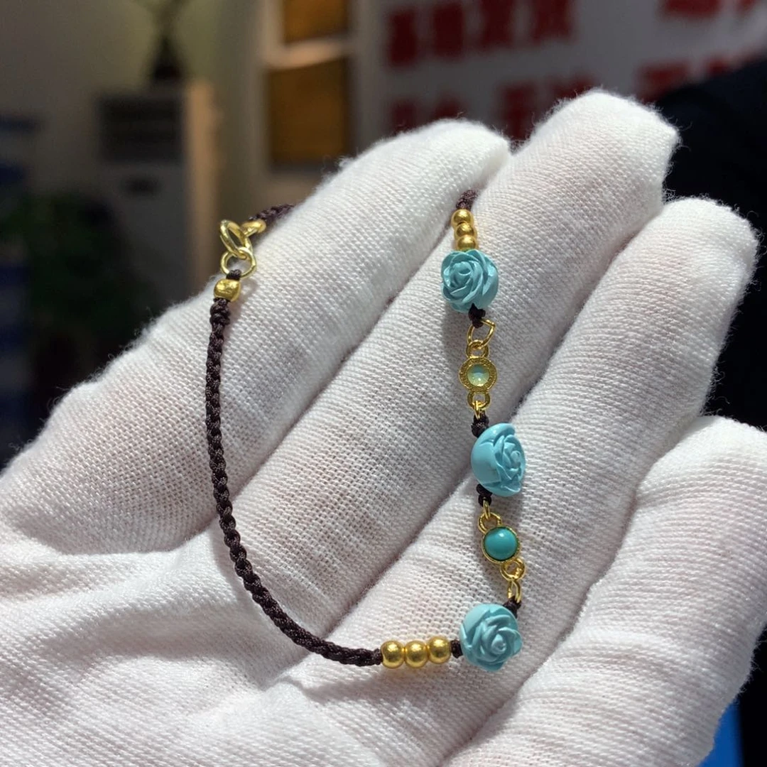 未镶嵌绿松石手链