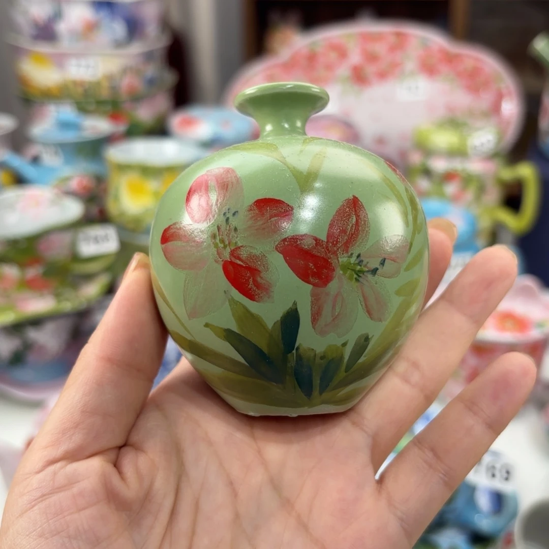 瓷片景德镇手绘高温釉下彩陶瓷茶具