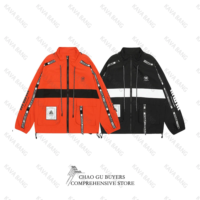 “反转巴黎”系列之"HOMME''撞色飘带工装外套4038