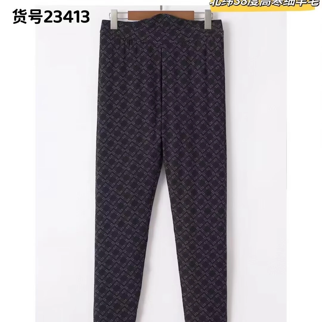 银州羊女士印花棉裤中老年加厚高腰深裆保暖裤妈妈棉裤